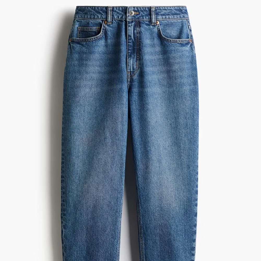 Mom Jeans High Waist - Blue Denim Jeans